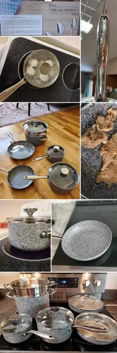michelangelo granite cookware kitchen testing images